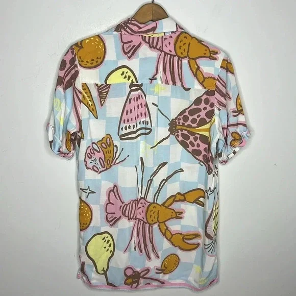 Maaji Anthropologie Seashore Fest Blake Novelty Print Beach Resort Wear Coverup - Picture 7 of 15